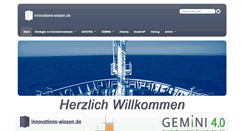 Desktop Screenshot of innovations-wissen.de